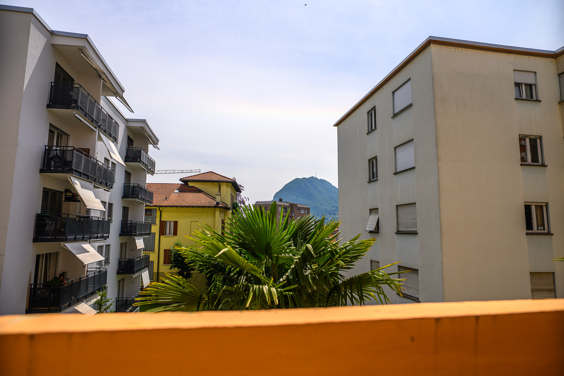 View of Monte San Salvatore from the apartment terrace