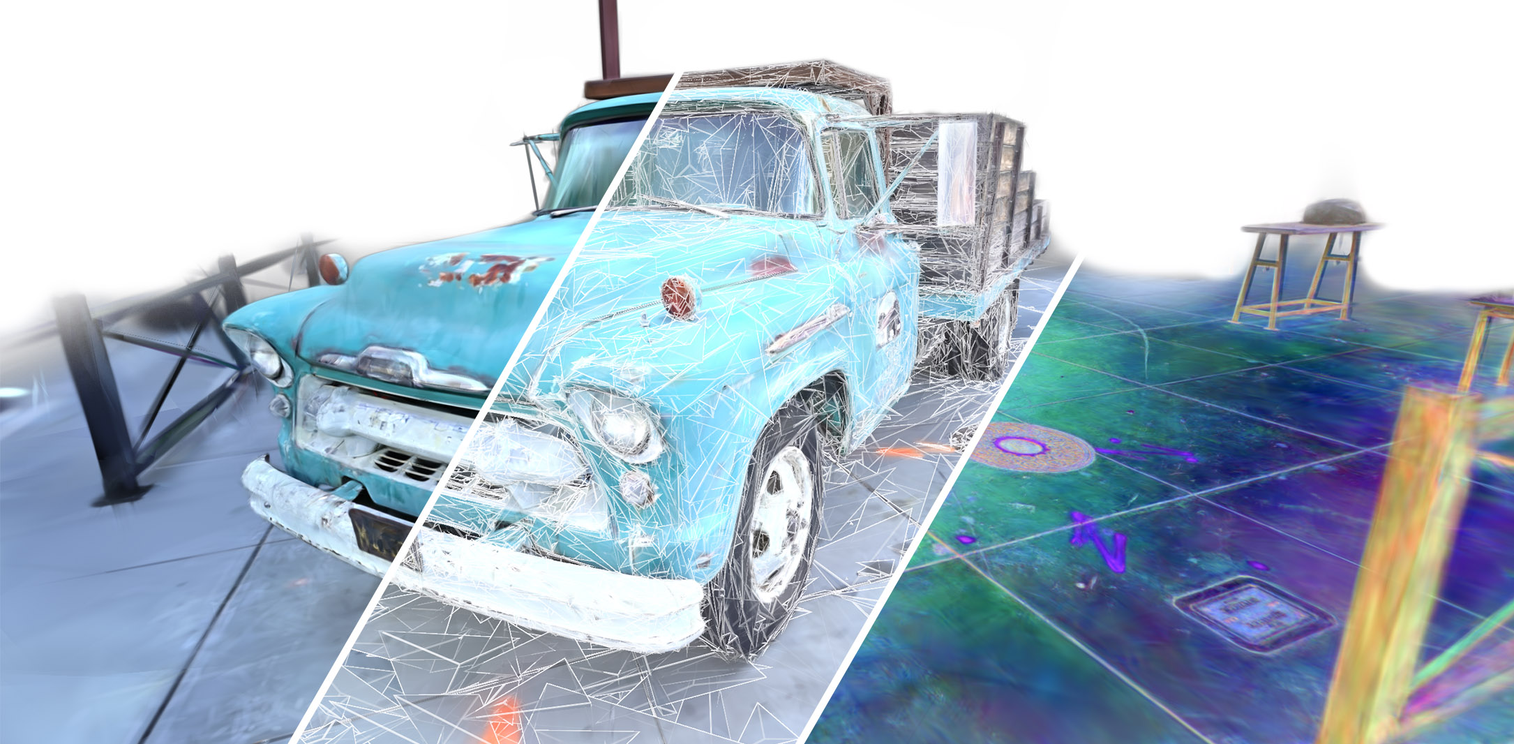 Neural Harmonic Textures teaser figure